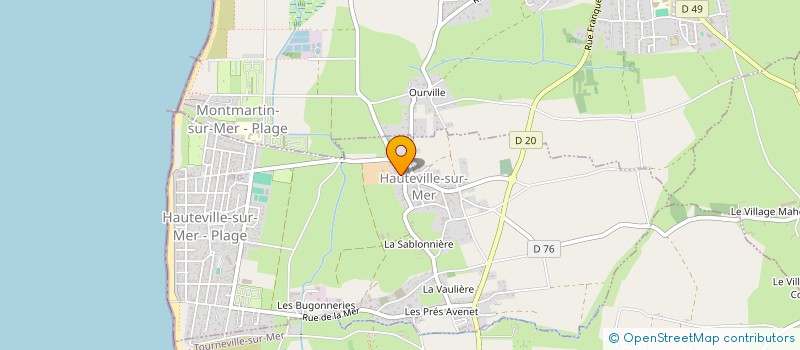 localisation de l'entreprise ZOUAV' FEST  HAUTEVILLE-SUR-MER