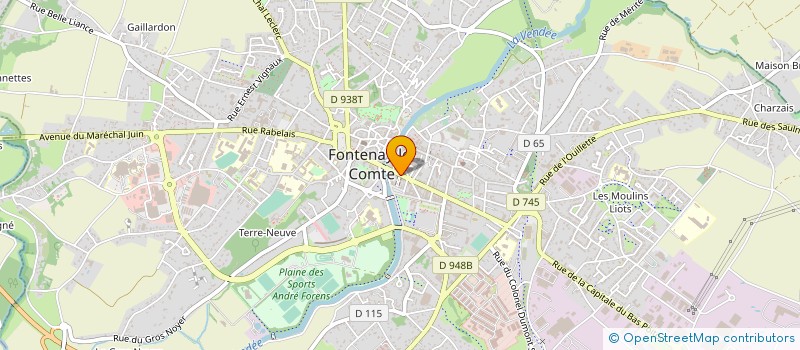 localisation de l'entreprise ZOUBAIRI INVEST à FONTENAY-LE-COMTE