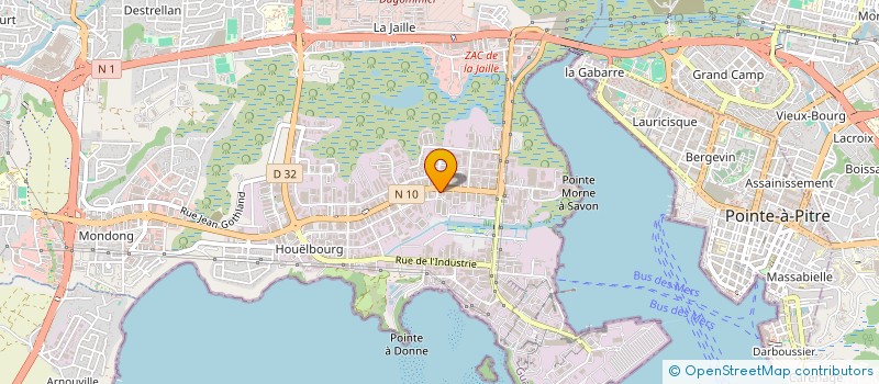localisation de l'entreprise ZOUK COMMUNICATION à BAIE-MAHAULT