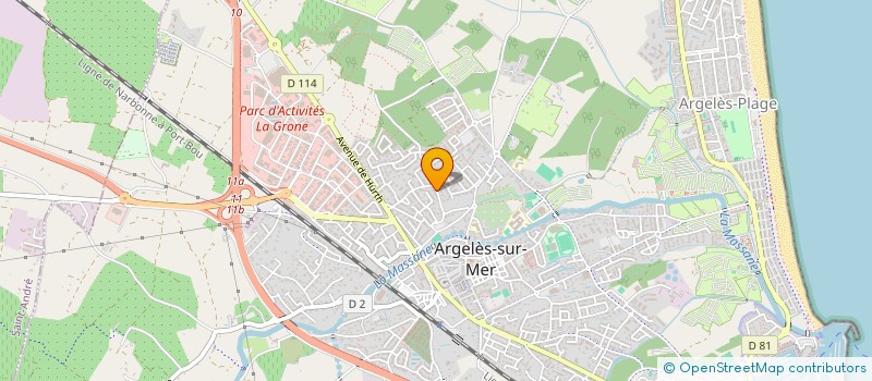 localisation de l'entreprise ZOUKAO à ARGELES-SUR-MER