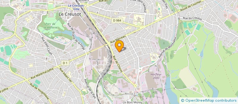 localisation de l'entreprise ZOULA ASSOCIATION  LE CREUSOT