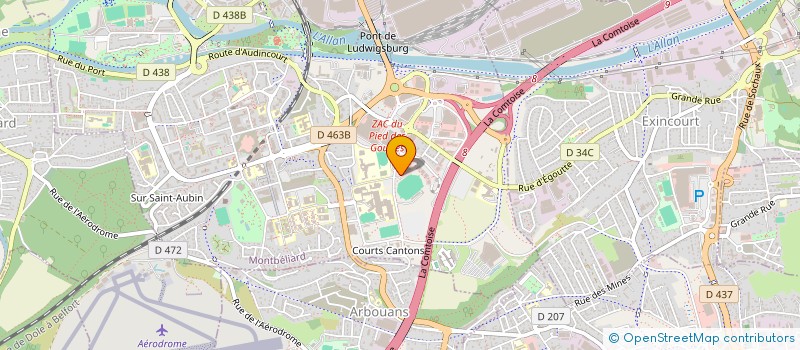 localisation de l'entreprise ZOULILOU  MONTBELIARD