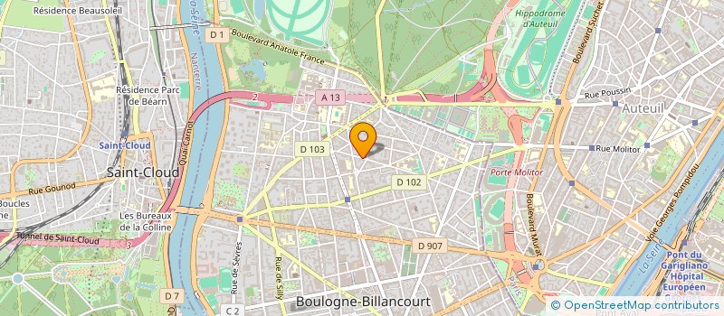 localisation de l'entreprise ZOULOU PRODUCTIONS à BOULOGNE-BILLANCOURT