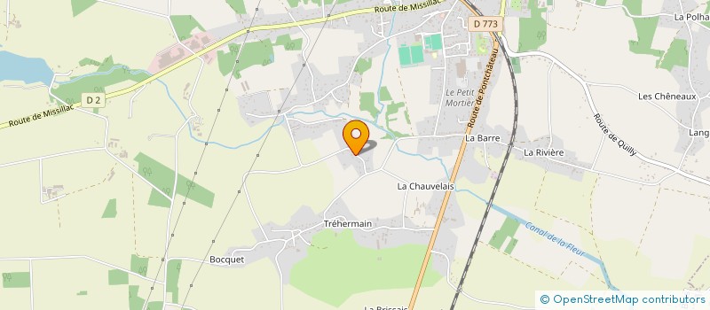 localisation de l'entreprise ZOUNGRAN ART à SAINT-GILDAS-DES-BOIS