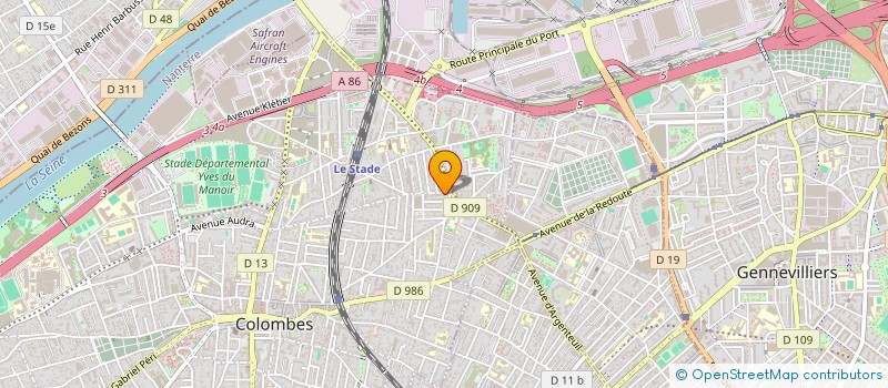 localisation de l'entreprise ZOUS à COLOMBES
