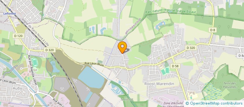 localisation de l'entreprise ZOUTE  ROOST-WARENDIN