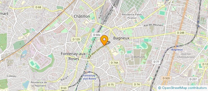 localisation de l'entreprise ZOUZEN à FONTENAY-AUX-ROSES