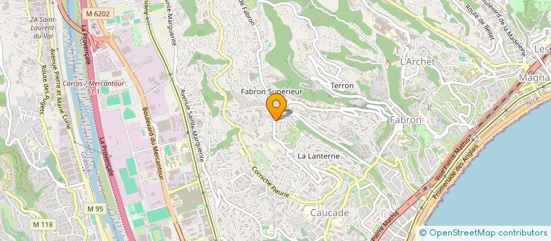 localisation de l'entreprise ZOUZOU à NICE