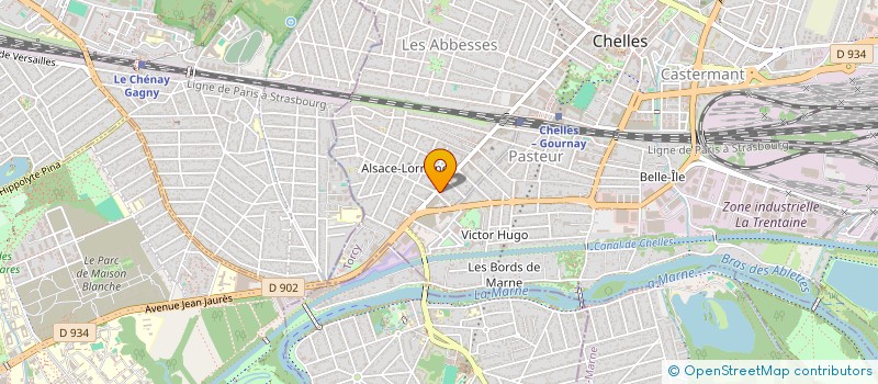 localisation de l'entreprise ZOVA à CHELLES