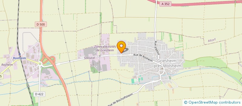 localisation de l'entreprise ZOVALILE  GRIESHEIM-PRES-MOLSHEIM