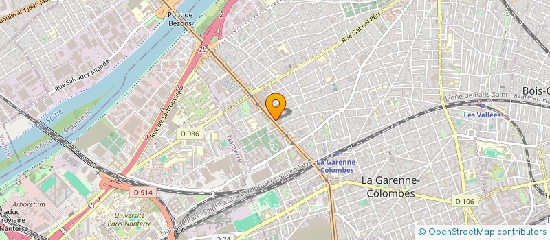 localisation de l'entreprise ZOXI PIZZA à COLOMBES