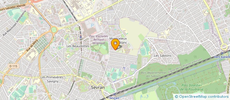 localisation de l'entreprise ZOZAN BATIMENT à SEVRAN