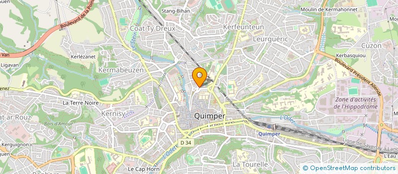 localisation de l'entreprise ZOZIA à QUIMPER