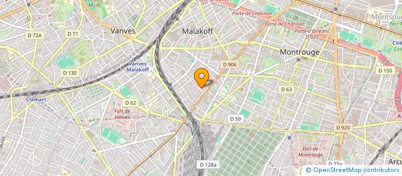 localisation de l'entreprise ZOZIOTERIE  MALAKOFF