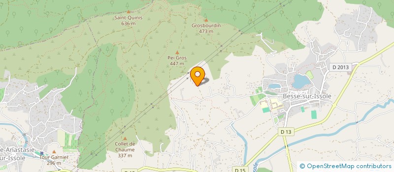 localisation de l'entreprise ZP CONCEPT  BESSE-SUR-ISSOLE