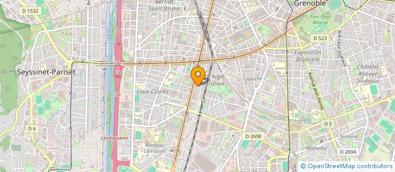 localisation de l'entreprise ZP ISOLATION INTERIEUR à GRENOBLE