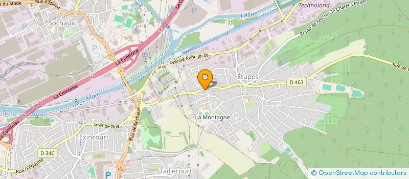 localisation de l'entreprise ZPF  ETUPES