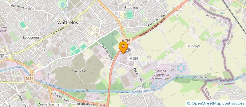 localisation de l'entreprise ZPN CONSULTING à WATTRELOS