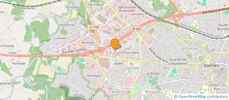 localisation de l'entreprise ZQSD à VANNES
