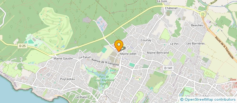 localisation de l'entreprise ZQSD  SAINT-PALAIS-SUR-MER