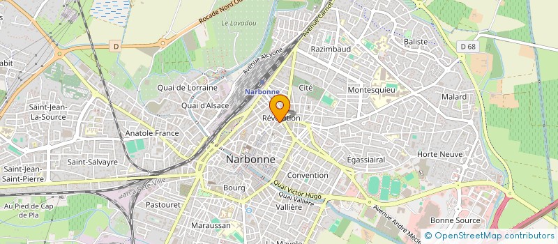 localisation de l'entreprise ZR AUTO  NARBONNE
