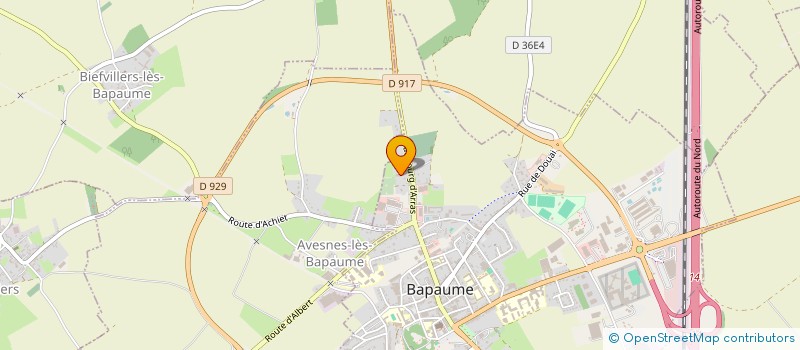 localisation de l'entreprise ZR AUTO OCCASION à BAPAUME