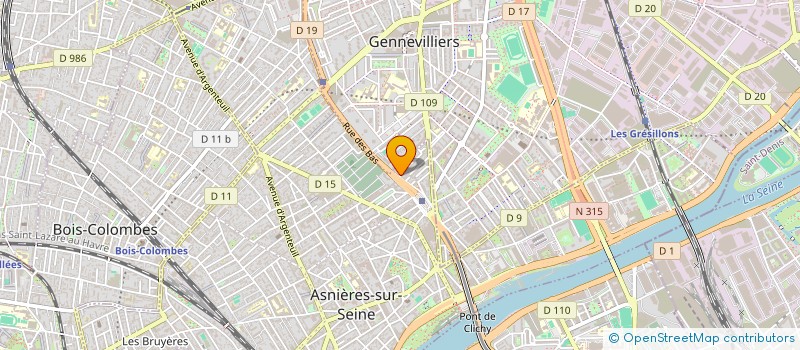 localisation de l'entreprise ZR SERVICES  ASNIERES-SUR-SEINE