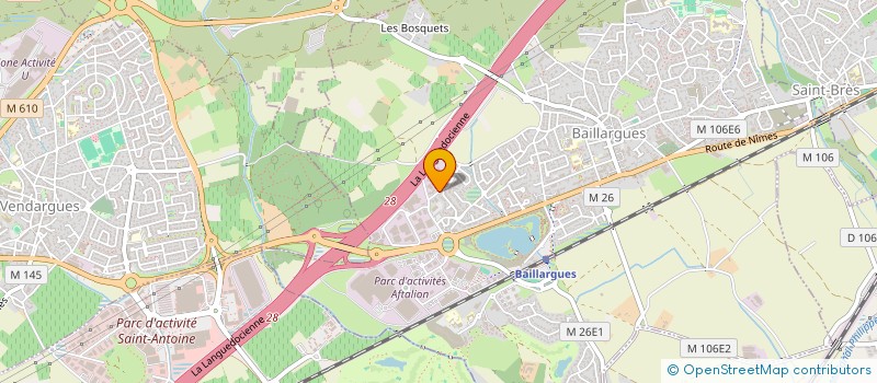 localisation de l'entreprise ZRB DISTRIBUTION à BAILLARGUES