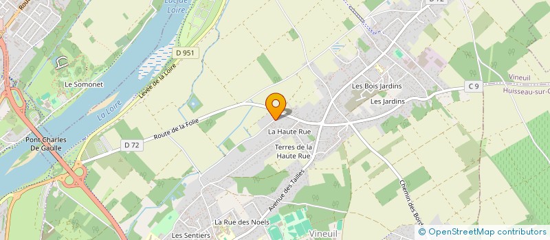 localisation de l'entreprise ZRG à VINEUIL