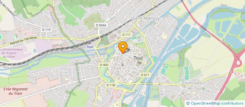 localisation de l'entreprise ZRIDER à TOUL