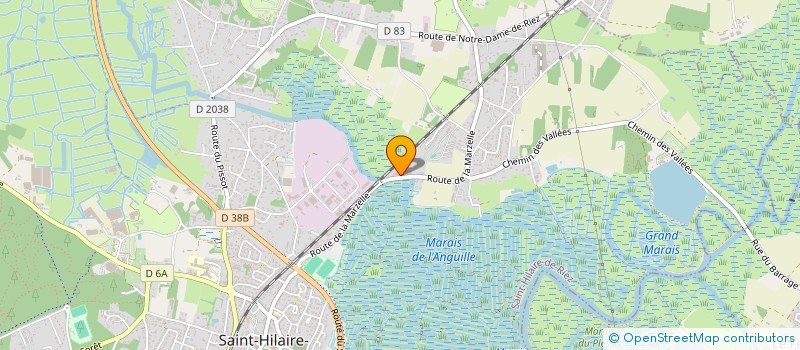 localisation de l'entreprise ZRJ à SAINT-HILAIRE-DE-RIEZ