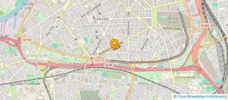 localisation de l'entreprise ZRS à LILLE