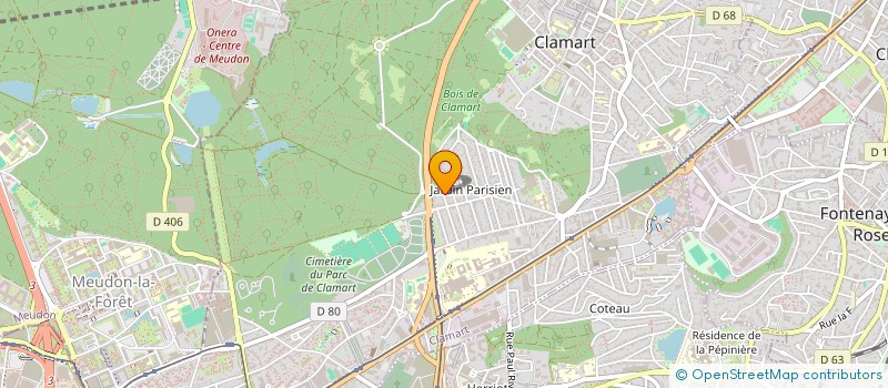 localisation de l'entreprise ZRSIM à CLAMART