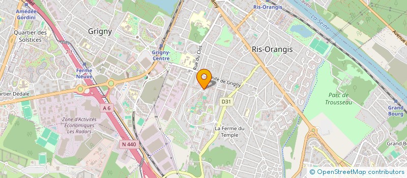 localisation de l'entreprise ZRSYS  RIS-ORANGIS