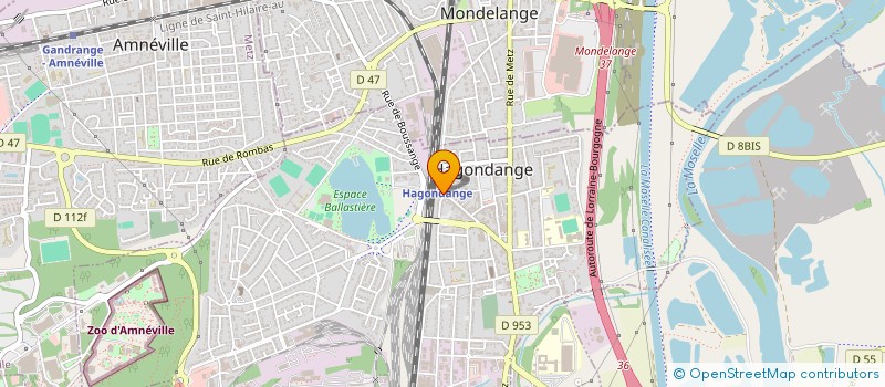localisation de l'entreprise ZRTC à HAGONDANGE