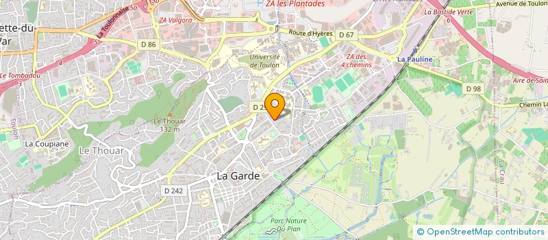 localisation de l'entreprise ZRY WORD MUSIC à LA GARDE