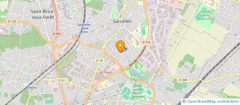 localisation de l'entreprise ZS à SARCELLES