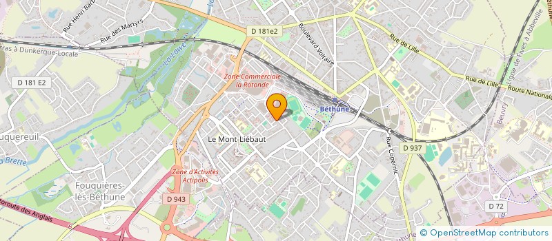 localisation de l'entreprise ZS 62400  BETHUNE