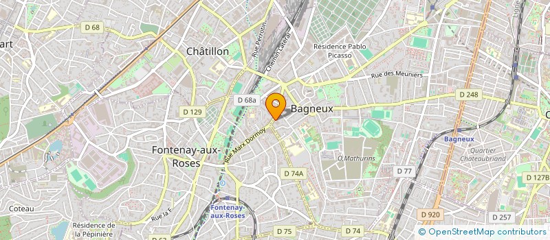 localisation de l'entreprise ZS à BAGNEUX