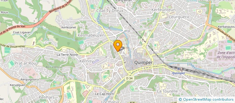 localisation de l'entreprise ZS AGENCY  QUIMPER