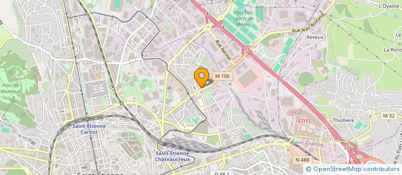 localisation de l'entreprise ZS ELEC  SAINT-ETIENNE