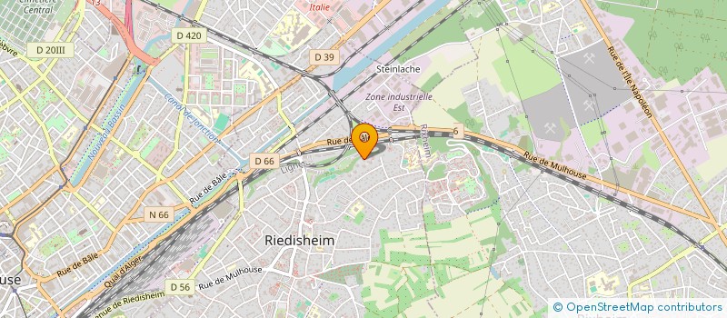 localisation de l'entreprise ZS IMMO  RIEDISHEIM