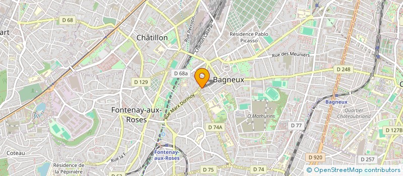 localisation de l'entreprise ZS SOLEIL à BAGNEUX