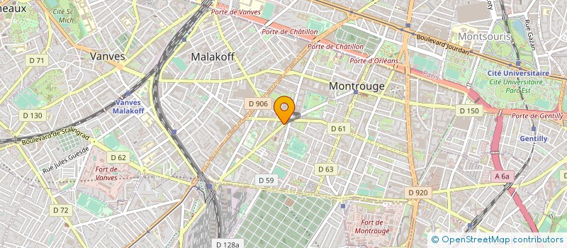 localisation de l'entreprise ZS STUDIO  MONTROUGE