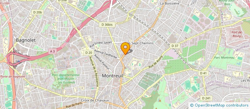 localisation de l'entreprise ZS TRANSPORT à MONTREUIL