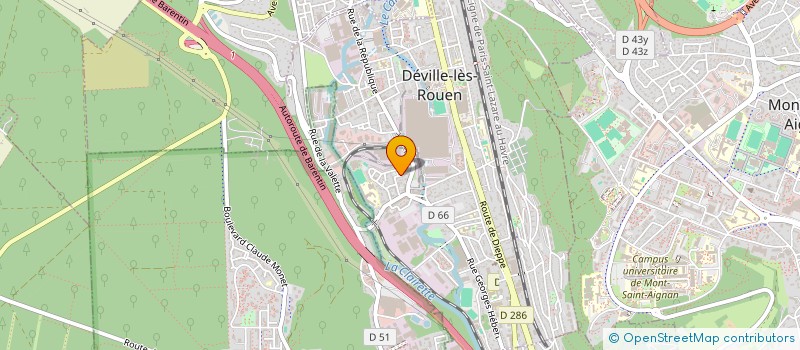 localisation de l'entreprise ZS TRANSPORT à DEVILLE-LES-ROUEN