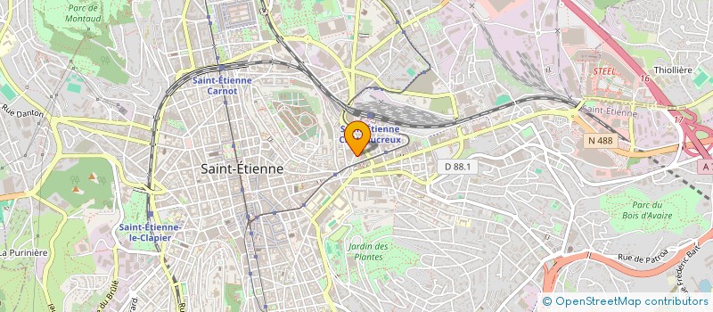 localisation de l'entreprise ZS1 à SAINT-ETIENNE
