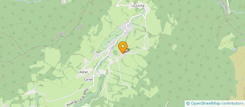 localisation de l'entreprise ZSBC INVEST  CRETS EN BELLEDONNE