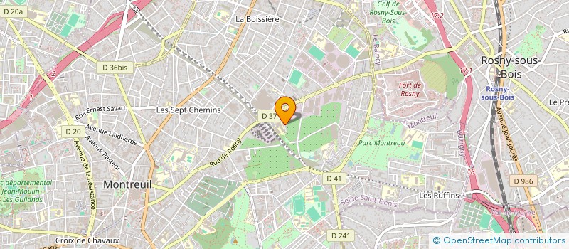localisation de l'entreprise ZSNK INVEST à MONTREUIL