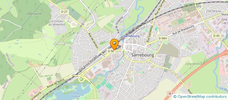 localisation de l'entreprise ZSOKA  SARREBOURG